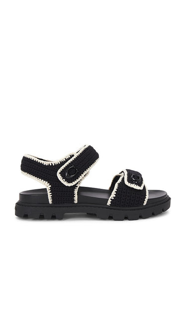 Coach Brynn Sandal in Black | Black Strappy Sandals for Women