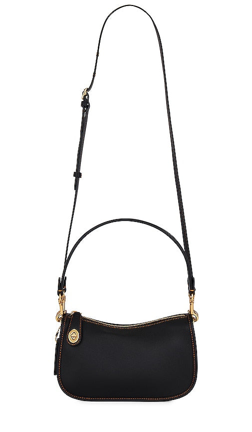Coach Swinger Bag in Black - Sac Swinger Coach en noir - Coach 黑色 Swinger 包 - Coach Swinger-Tasche in Schwarz - 코치 스윙어 백블랙 색상 - Borsa Swinger Coach in nero