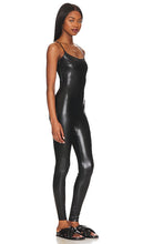 Commando Faux Leather Cami Catsuit in Black