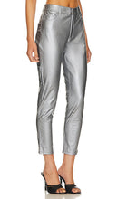 Commando Faux Leather Five Pocket Pant in Metallic Silver