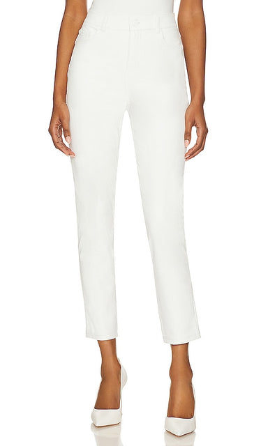 Commando Faux Leather Five Pocket Pant in White - Pantalon cinq poches en similicuir Commando en blanc - 白色 Commando 人造皮革五袋长裤 - Commando Kunstlederhose mit fünf Taschen in Weiß - Commando 인조 가죽 파이브 포켓 팬츠 화이트 색상 - Pantaloni cinque tasche Commando in ecopelle in bianco
