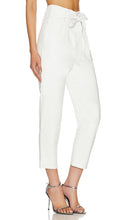 Commando Faux Leather Paperbag Pant in White