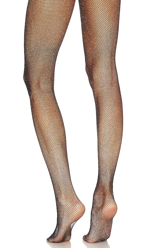 Commando Twinkle Net Tights in Black