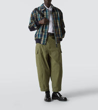 Comme des Garcons Homme Checked cotton and linen blouson