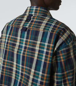 Comme des Garcons Homme Checked cotton and linen blouson