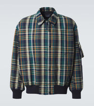 Comme des Garcons Homme Checked cotton and linen blouson