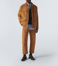 Comme des Garcons Homme Corduroy-trimmed cotton jacket