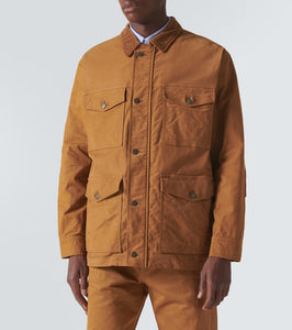 Comme des Garcons Homme Corduroy-trimmed cotton jacket