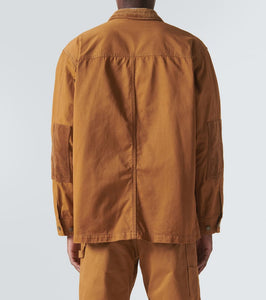 Comme des Garcons Homme Corduroy-trimmed cotton jacket