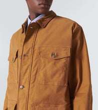 Comme des Garcons Homme Corduroy-trimmed cotton jacket