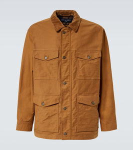 Comme des Garcons Homme Corduroy-trimmed cotton jacket