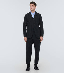 Comme des Garcons Homme Deux Chalk striped single-breasted blazer