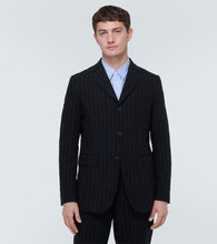 Comme des Garcons Homme Deux Chalk striped single-breasted blazer
