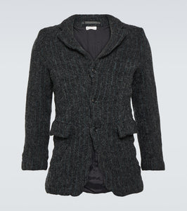 Comme des Garcons Homme Deux Pinstripe wool tweed blazer