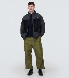 Comme des Garcons Homme Paneled faux shearling jacket
