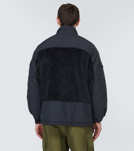 Comme des Garcons Homme Paneled faux shearling jacket