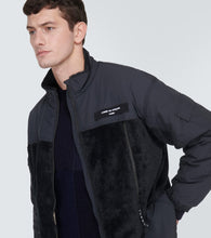 Comme des Garcons Homme Paneled faux shearling jacket