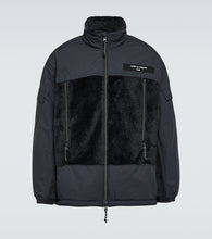 Comme des Garcons Homme Paneled faux shearling jacket