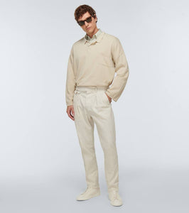 Common Projects Achilles leather and canvas sneakers