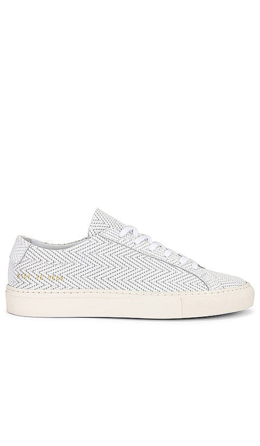 Common Projects Original Achilles Basket Weave Sneaker in White - Common Projects - Baskets Achilles Basket Weave originales - Blanc - Common Projects Original Achilles 白色篮纹运动鞋 - Common Projects Original Achilles Basket Weave Sneaker in Weiß - Common Projects 오리지널 아킬레스 바스켓 위브 스니커즈화이트 색상 - Progetti comuni Sneaker originale Achilles Basket Weave in bianco