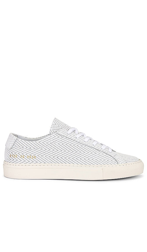 Common Projects Original Achilles Basket Weave Sneaker in White - Common Projects - Baskets Achilles Basket Weave originales - Blanc - Common Projects Original Achilles 白色篮纹运动鞋 - Common Projects Original Achilles Basket Weave Sneaker in Weiß - Common Projects 오리지널 아킬레스 바스켓 위브 스니커즈화이트 색상 - Progetti comuni Sneaker originale Achilles Basket Weave in bianco