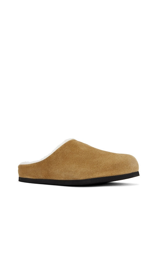 Common Projects Shearling Clog in Tan