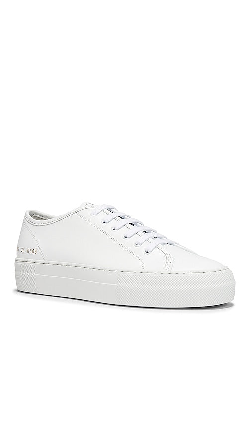 Common Projects Tournament Low Platform Super Sneaker in White