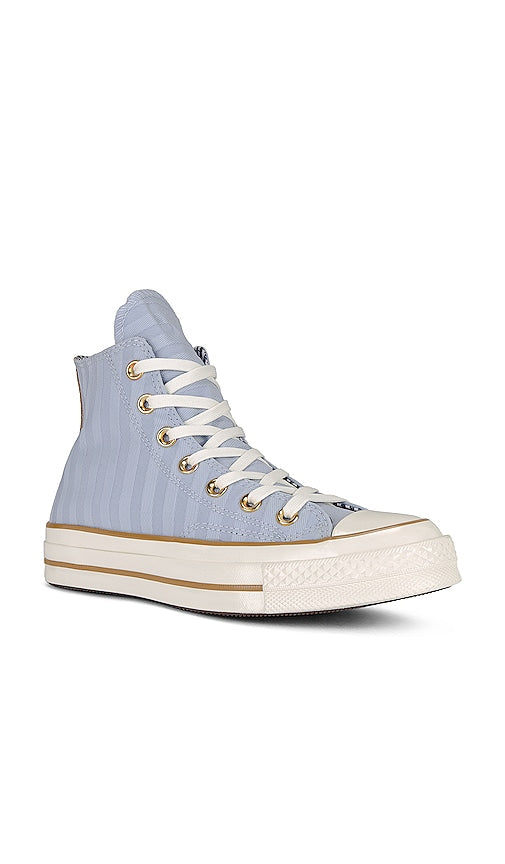 Converse Chuck 70 Herringbone Stripe Sneaker in Baby Blue