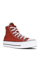 Converse Chuck Taylor All Star Lift Platform Sneaker in Red