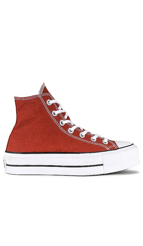 Converse Chuck Taylor All Star Lift Platform Sneaker in Red - Converse - Chuck Taylor All Star - Baskets à plateforme lift - Rouge - Converse Chuck Taylor All Star Lift 厚底运动鞋 红色 - Converse Chuck Taylor All Star Lift Plateau-Sneaker in Rot - Converse 척 테일러 올스타 리프트 플랫폼 스니커즈레드 색상 - Converse Chuck Taylor All Star Lift Platform Sneaker in rosso