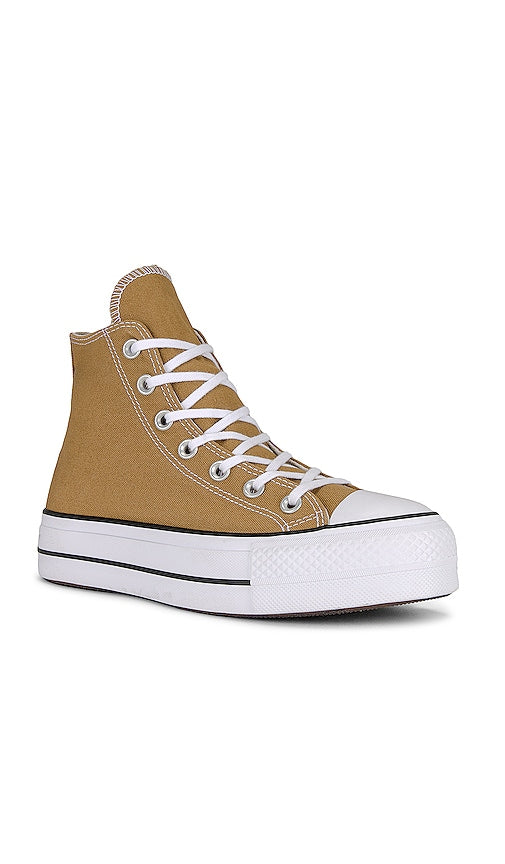 Converse Chuck Taylor All Star Lift Platform Sneaker in Tan