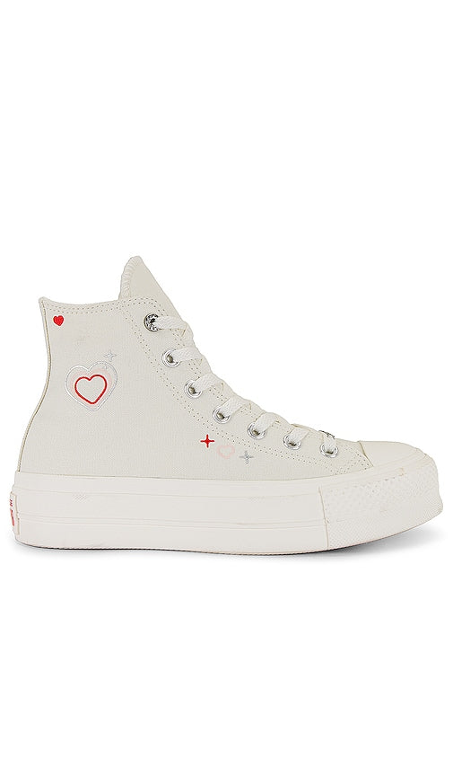 Converse Chuck Taylor All Star Lift Sneaker in Ivory - Baskets Converse Chuck Taylor All Star Lift en ivoire - Converse Chuck Taylor All Star Lift 象牙色运动鞋 - Converse Chuck Taylor All Star Lift Sneaker in Elfenbein - 컨버스 척테일러 올스타 리프트 스니커즈 아이보리 색상 - Converse Chuck Taylor All Star Lift Sneaker in avorio
