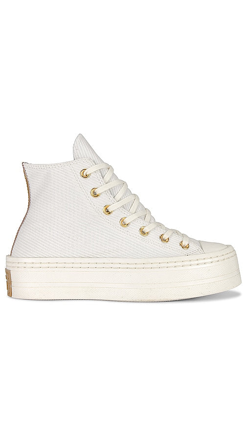 Converse Chuck Taylor All Star Modern Lift Sneaker in Ivory - Baskets Converse Chuck Taylor All Star Modern Lift en ivoire - Converse Chuck Taylor All Star Modern Lift 象牙色运动鞋 - Converse Chuck Taylor All Star Modern Lift Sneaker in Elfenbein - 컨버스 척테일러 올스타 모던 리프트 스니커즈 색상은 아이보리 색상입니다. - Converse Chuck Taylor All Star Modern Lift Sneaker in avorio
