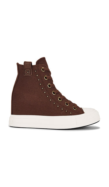 Converse Chuck Taylor All Star Wedge Sneaker in Burgundy | Red Terracotta  Egret  & Black High Top Sneakers for Women