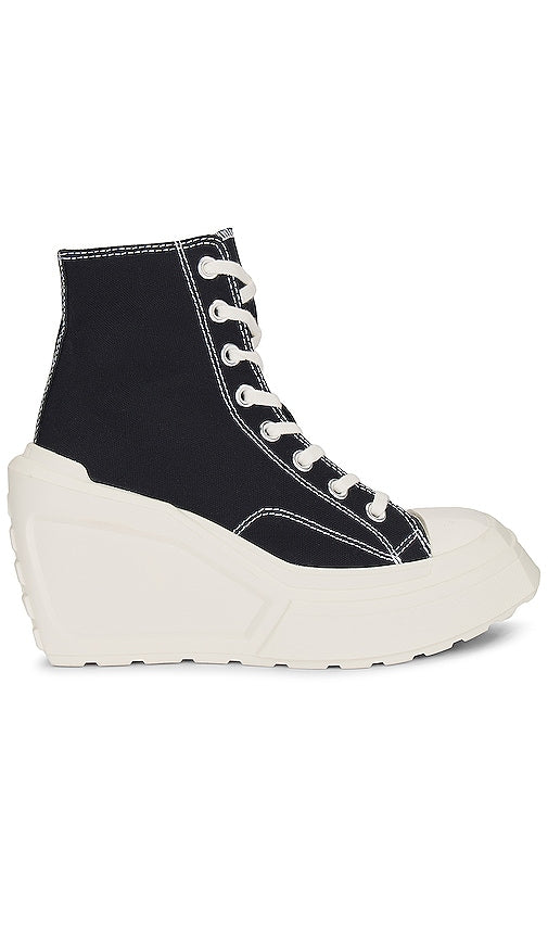 Converse De Luxe Wedge Sneaker in Black - Baskets compensées Converse De Luxe en noir - Converse De Luxe 黑色坡跟运动鞋 - Converse De Luxe Wedge-Sneaker in Schwarz - Converse De Luxe 웨지 스니커즈블랙 색상 - Sneaker con zeppa Converse De Luxe in nero