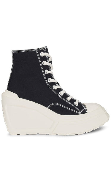 Converse De Luxe Wedge Sneaker in Black - Baskets compensées Converse De Luxe en noir - Converse De Luxe 黑色坡跟运动鞋 - Converse De Luxe Wedge-Sneaker in Schwarz - Converse De Luxe 웨지 스니커즈블랙 색상 - Sneaker con zeppa Converse De Luxe in nero