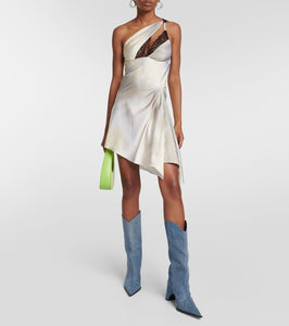 Coperni Asymmetric jersey minidress