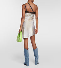 Coperni Asymmetric jersey minidress