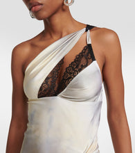 Coperni Asymmetric jersey minidress
