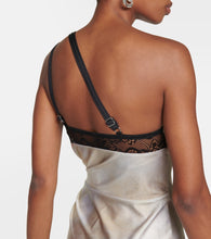 Coperni Asymmetric jersey minidress
