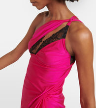 Coperni Asymmetric one-shoulder minidress