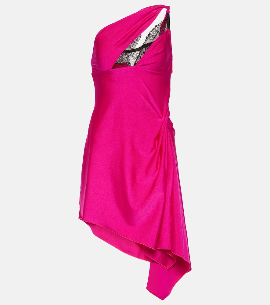 Coperni Asymmetric one-shoulder minidress. Coperni 不对称单肩迷你连衣裙