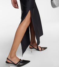 Coperni Asymmetrical flower-detail midi dress