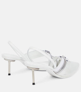 Coperni Clear Zip PVC slingback pumps