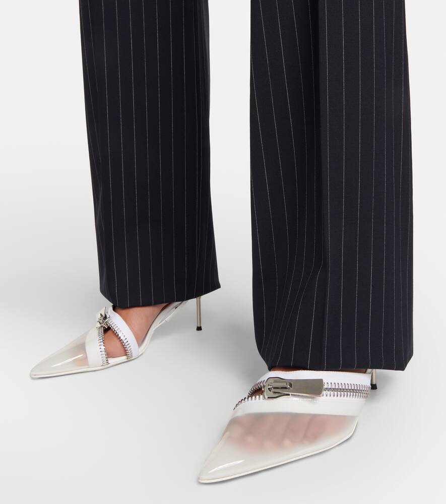 Coperni Clear Zip PVC slingback pumps