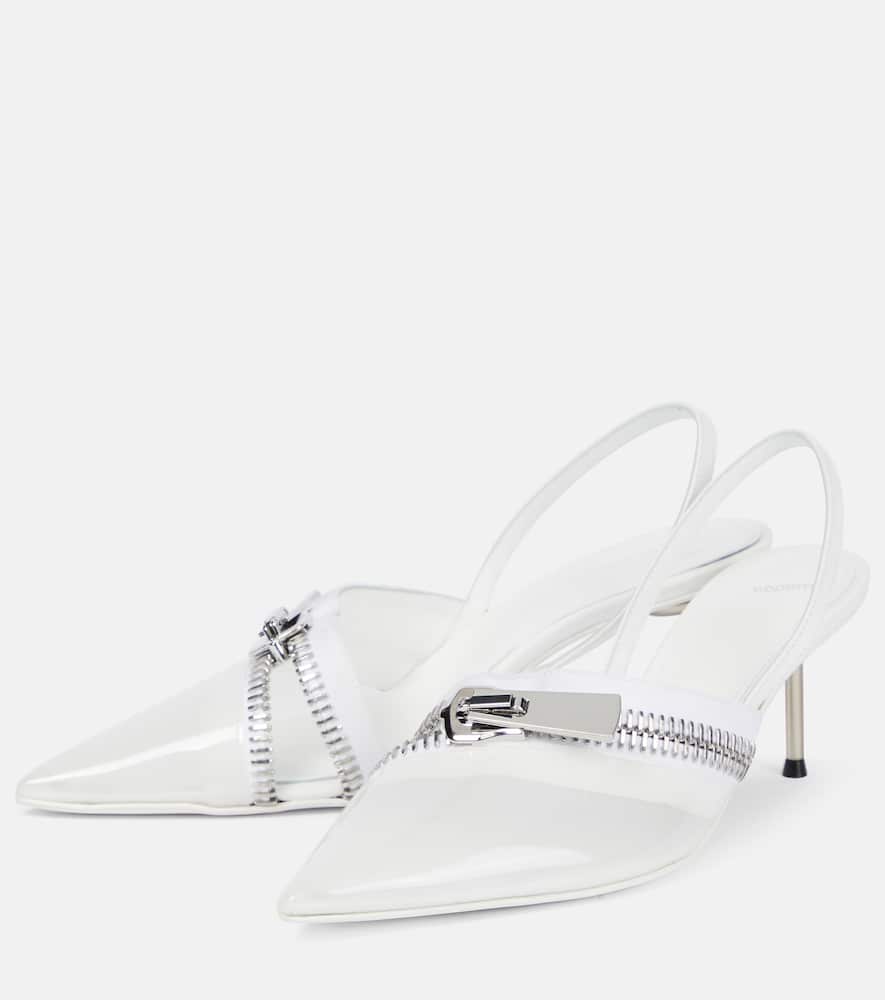 Coperni Clear Zip PVC slingback pumps