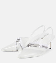 Coperni Clear Zip PVC slingback pumps