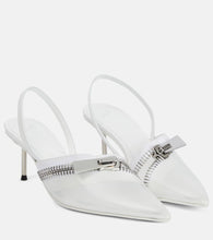 Coperni Clear Zip PVC slingback pumps