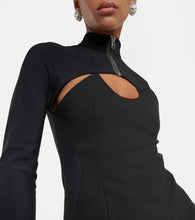 Coperni Cutout wool-blend minidress