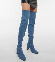 Coperni Denim over-the-knee boots